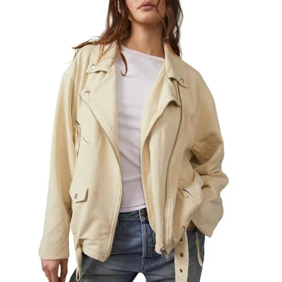 Free People Jackets Coats Free People Rebel Rebel Knit Moto